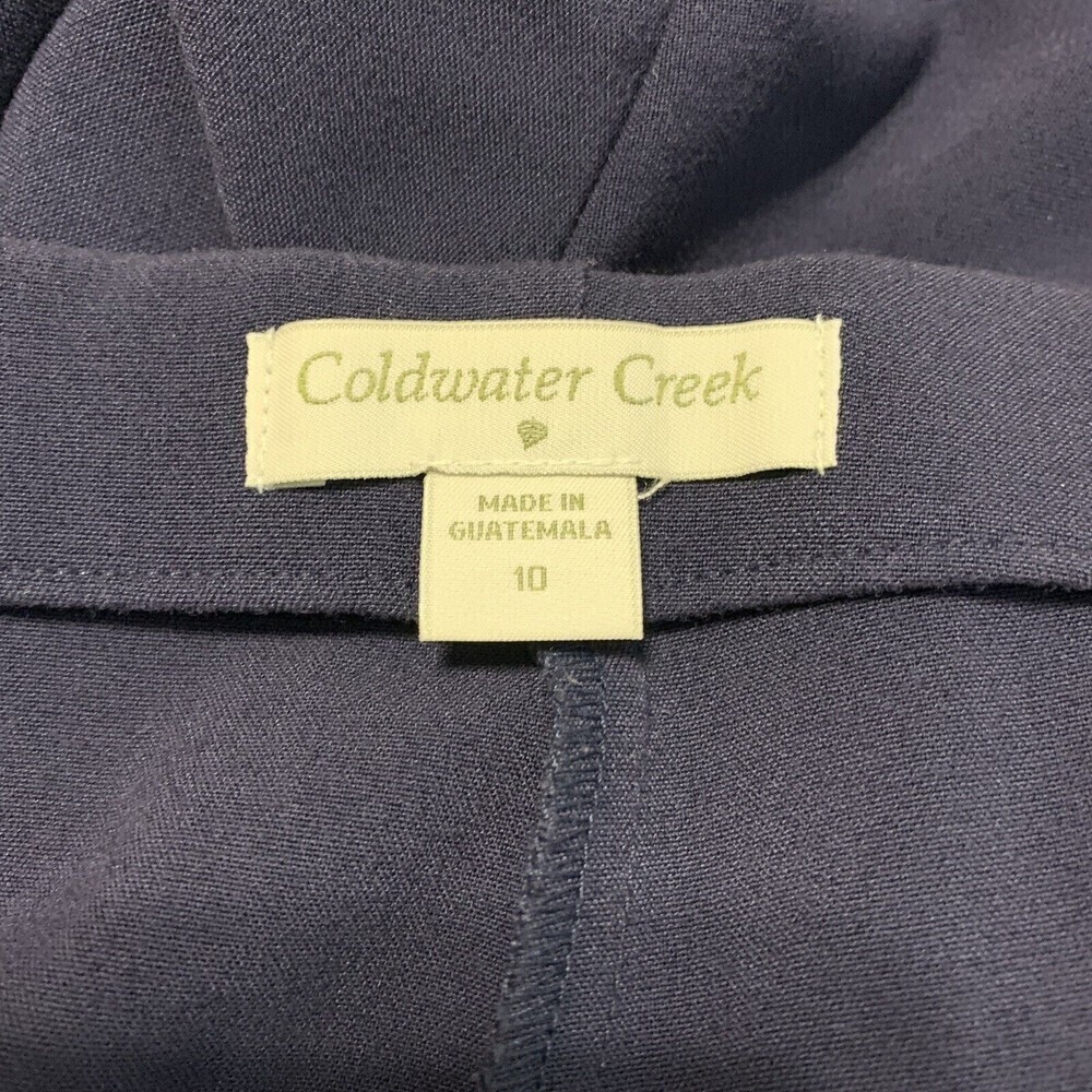 Coldwater Creek Womens Size 10 Blue Straight Stretch Dress Pants - Picture 4 of 5
